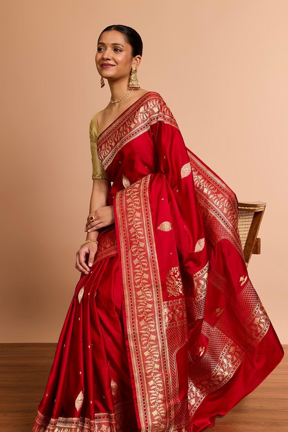 Premium Red Banarasi Saree