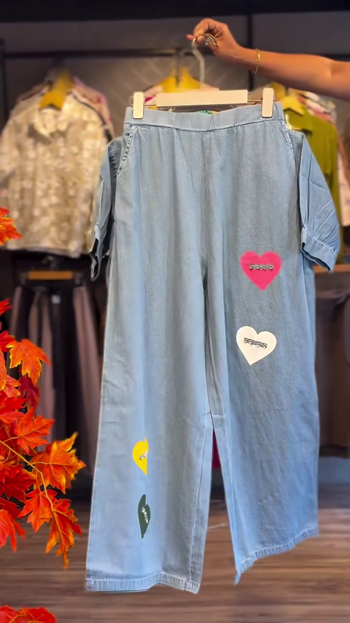 Trendy Denim Co-Ord Set